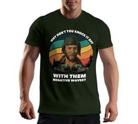 Venus Style Kelly's Heroes Donald Sutherland Oddball Why Don't You Knock It off with Them Negative Waves Vintage Fan Gift Maglietta Uomo Verde Militare Size L