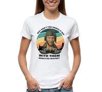 Venus Style Kelly's Heroes Donald Sutherland Oddball Why Don't You Knock It off with Them Negative Waves Vintage Fan Gift Maglietta Donna Bianca Size XXL