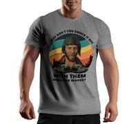 Venus Style Kelly's Heroes Donald Sutherland Oddball Why Don't You Knock It off with Them Negative Waves Vintage Fan Gift Maglietta Uomo Grigia Size XL
