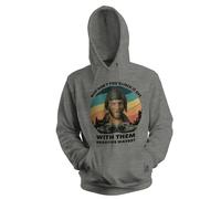 Venus Style Kelly's Heroes Donald Sutherland Oddball Why Don't You Knock It off with Them Negative Waves Vintage Fan Gift Felpa con Cappuccio Unisex Grigia Size 3XL
