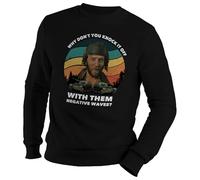 Venus Style Kelly's Heroes Donald Sutherland Oddball Why Don't You Knock It off with Them Negative Waves Vintage Fan Gift Maglione Unisex Nero Size M