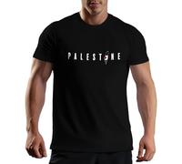 Venus Style Palestine Flag in The Heart T-Shirt Maglietta per Uomo Nera Size XL