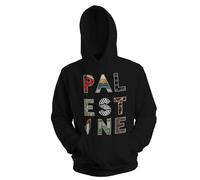 Venus Style Palestine Support Art Free Fight for Freedom Felpa con Cappuccio Unisex Nera Size M