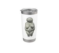 Venus von Willendorf Arte Preistorica Corpo Positivo Bicchiere termico in acciaio inox doppia parete