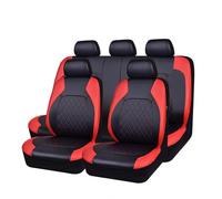 VENYAA Auto Set Coprisedili per Daihatsu Move/Rochy/Sirion/Terios/Yrv/Materia 2000-2023, 9 Pezzi Pelle Traspirante Impermeabile Coprisedili Auto Protezioni Sedile Accessori,Red