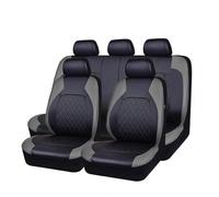 VENYAA Auto Set Coprisedili per VW Amarok/Beetle/Bora/Caddy/Corrado/EOS/Golf 2000-2023, 9 Pezzi Pelle Traspirante Impermeabile Coprisedili Auto Protezioni Sedile Accessori,Grey