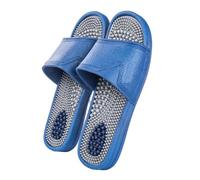 VENYAA Ciabatte da Massaggio per Gli Uomini,Massaggianti in Pelle Sandali,per Massaggiare I Piedi,Sollievo dalla Neuropatia,Artrite Dolore Plantare Ai Piedi Scarpe(Size:EU 40/41,Color:Blu)