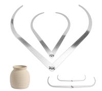 VEOIRXU 2 Pezzi Caliper Clay Measuring Pottery Tool Gamba Piegata In Acciaio Inox Caliper Clay Sculpture Ceramic Poting Pottery Tool Per I Dilettanti Artigianali Per Lavorazione Sculture Modellazione