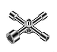 VEOIRXU 2 Pezzi Chiave Triangolare Per Bidoni Della Spazzatura Chiave Universale Per Paletti Di Chiusura Contatori Gas/Acqua E Armadietti Elettrici 7/10/12/13/18mm