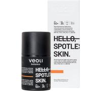Veoli Botanica Hello, Spotless Skin Crema Protettiva Leggera ad Ampio Spettro contro l'Invecchiamento Cutaneo da Fotoesposizione, SPF50+