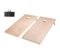 VEOVR Set di Gioco Cornhole Portatile da Tavolo, Tavole Pieghevole da Gioco, Tavola da Lancio Portatile in Legno Massello, Gioco Cornhole con Borsa per Trasporto, 1255 x 600 x 302 mm