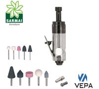 VEPA P125/1 Smeriglio semiprofessionale aria compressa 1/4 con assortimento mole