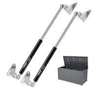 Vepagoo Molla a gas 580 mm, 67 N/7 kg, universale, regolabile, tipo L, ammortizzatore a gas idraulico, per cassetta degli attrezzi, camper, porte dell'armadio e altre applicazioni individuali, 2 pezzi