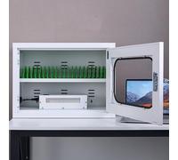 Vepnby Armadietto per cellulare, mobiletto autoportante, può essere caricato centralmente con ricarica USB per studenti e dipendenti (43 x 48 x 27 cm)