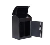 Vepnby Cassetta Postale, Cassetta Postale da Esterno, Cassetta per Pacchi Corriere con Protezione Antifurto, Impermeabile da Parete, Lamiera Zincata, Ideale per Casa, Ufficio(Combination Lock)