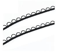 vepoty 5 yarde per asole con cordoncino elastico con asole per cucire fiori con applicazioni per bottoni da sposa con passanti elastici a treccia