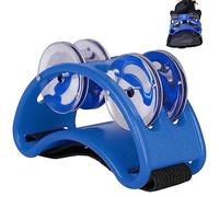vepoty Agitatori a percussione per tamburello a Pedale con Cinturino Elastico Tamburo a Pedale per Strumento Musicale Voce Brillante Tamburello a Pedale per esibizioni