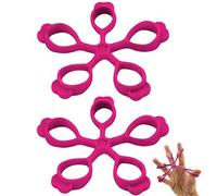 vepoty Barella per esercizi per le dita 2 pezzi Fasce di resistenza elastiche per mani Rinforzo estensori in silicone Fascia per allenamento