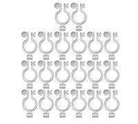 vepoty Convertitore per Orecchini a Clip in Resina 20 Pezzi Borchie per Orecchini Invisibili con Foro ad Anello per Orecchini Fai-da-Te Non trafitti Fare Forniture