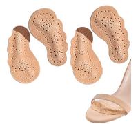 vepoty Cuscinetti per avampiede in pelle 2 paia Cuscinetti per dita antiscivolo Cuscinetti metatarsali autoadesivi Inserti per tacchi alti per donna