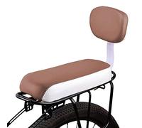 vepoty Cuscino per Sedile Posteriore per Bici Cuscino per Sedile Posteriore per Bicicletta Morbido Universale Cuscino con Equipaggio per Bicicletta in Pelle con Schienale