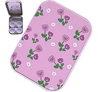 vepoty Custodia per Lenti a Contatto Portatile Porta Lenti a Contatto da Viaggio Contenitore per Lenti a Contatto con pinzette Bottiglia di Soluzione Che Indossa Il Bastoncino