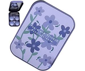vepoty Custodia per lenti a contatto portatile Porta lenti a contatto da viaggio Contenitore per lenti a contatto con pinzette Bottiglia di soluzione che indossa il bastoncino