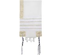 vepoty Scialle a Strisce Ebraico con Tzitzit, Scialle di Preghiera Messianico Tallit, Sciarpa in Stile Etnico per Cerimonie in Chiesa Ed Eventi Religiosi Ebraici