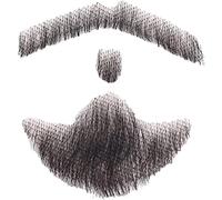 vepoty Simulazione da Uomo Barba Finta Capelli Umani realistici Barba e Baffi Finti per Il Trucco Oggetti di Scena Cosplay