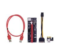 VER009S PCI-E Scheda Riser 009S PCI Express 1X A 16X Extender 1M 0.6M Cavo USB 3.0 6Pin 4Pin Alimentazione Compatibile Con Scheda Vid-eo (Color : 60CM)