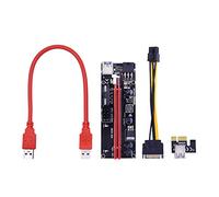 VER009S PCI-E Scheda Riser 009S PCI Express 1X A 16X Extender 1M 0.6M Cavo USB 3.0 6Pin 4Pin Alimentazione Compatibile Con Scheda Vid-eo (Color : 30CM)