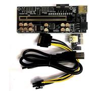 VER018 PRO PCI-E Riser Card Cavo USB 3.0 018 PCI Express 1X a 16X Extender PCIe Adattatore per BTC Mining(Nero)