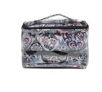 Vera Bradley 4 organizer per cosmetici da viaggio, con fiori decorati, Fiori ornati, Set di cosmetici