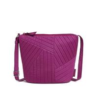 Vera Bradley Borsa a tracolla in cotone, lampone scuro, Lampone scuro