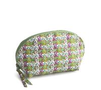 Vera Bradley Borsa cosmetica a cupola in cotone di alta qualità, con nastro