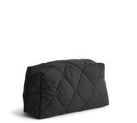 Vera Bradley Borsa cosmetica grande in nylon da donna, Notte senza luna, Taglia unica, Nylon Grande Cosmetico