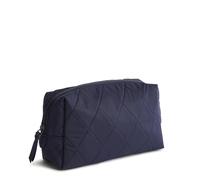 Vera Bradley Borsa cosmetica media da donna in twill di poliestere, Pavone, Taglia unica