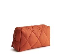 Vera Bradley Borsa cosmetica media in nylon da donna, Argilla del vasaio, Taglia unica, Nylon Medio Cosmetico