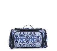 Vera Bradley Borsa da viaggio grande da donna Ripstop per cosmetici e trucchi, medaglione con gocce di pioggia, taglia unica, Medaglione Goccia Di Pioggia, Taglia unica, Ripstop - Borsa organizer da