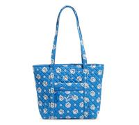 Vera Bradley Borsa larga in cotone NFL Vera, con motivo Detroit Lions su bandana blu/grigia, Bandana dei Detroit Lions su blu medio/grigio
