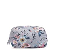 Vera Bradley Borsa organizer per trucco cosmetico grande in twill da donna, Bouquet Parigino, Taglia unica, Borsa organizer per trucco cosmetico grande in twill di prestazioni
