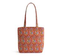 Vera Bradley Borsa piccola in cotone di alta qualità con zip originale, Paisley giardino, Taglia unica