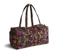 Vera Bradley Borsone da donna in cotone premium originale, Midnight Garden Paisley, Taglia unica, Borsone originale in cotone di alta qualità