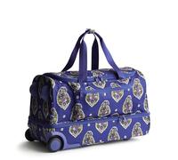 Vera Bradley Borsone da donna in poliestere Ripstop Adair Rolling Duffel, Kew Gardens Blu, Taglia unica, Ripstop poliestere Adair Rolling Duffel