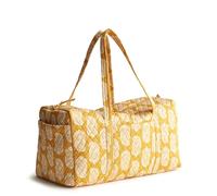 Vera Bradley Borsone da viaggio da donna, grande, in gabardina di cotone, Iconico girasole Paisley, Taglia unica