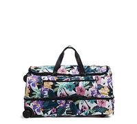 Vera Bradley Borsone da viaggio pieghevole da donna Ripstop XL riciclato, Isola floreale, Taglia unica, Borsone da viaggio pieghevole Ripstop XL riciclato