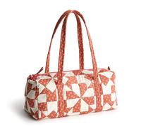 Vera Bradley Borsone originale in cotone di alta qualità, motivo papavero patchwork, Patchwork di papaveri, Taglia unica