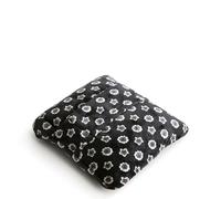 Vera Bradley Coperta da viaggio in pile da donna, con mini pois neri, 60 x 45 cm