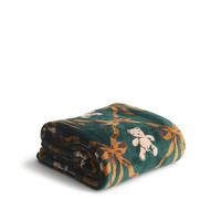 Vera Bradley Coperta in pile da donna, motivo mosaico orso, 80 x 50 cm