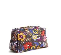 Vera Bradley Cosmetici grandi in cotone, Bouquet colorato, Taglia unica, Cosmetici grandi in cotone